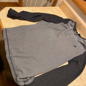 Timberland 3 button Long Sleeve-waffle